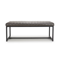 Benning genuine on sale leather bench